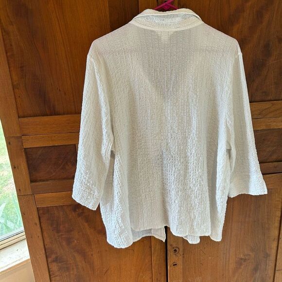 CJ Banks button up blouse size 1X - Picture 6 of 6